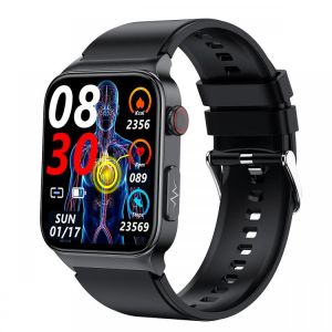E500 1.83 inch HD מָסָך א.ק.ג Monitor Heart Rate Blood Pressure SpO2 Monitor Fitness Tracker 280mAh סוֹלְלָה BT 5.