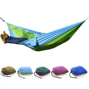 ערסל חיצוני קמפינג ערסל בד מצנח קל משקל Nylon ערסל נייד ל 1-2 אנשים 260 x 140 ס&quo